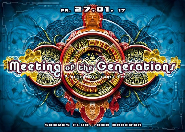 Party Flyer: Meeting of the Generations am 27.01.2017 in Bad Doberan