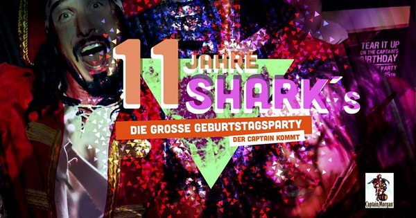 Party Flyer: 11 Jahre SHARKs Club! Der Captain kommt! am 30.04.2017 in Bad Doberan